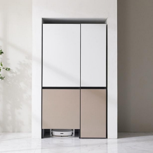 히트가구 F4975 냉장고형 로봇청소기 수납장세트 990