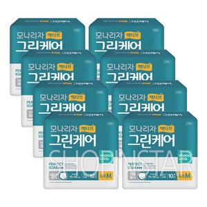모나리자 액티브 그린케어 언더웨어 중형 10개 (8팩(80개))