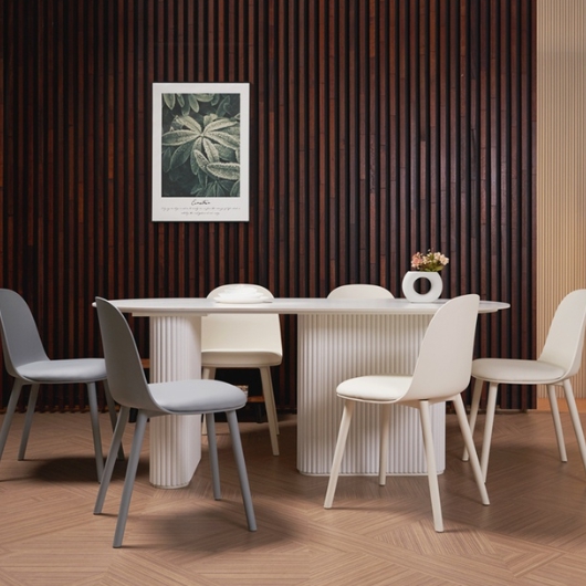 에보니아 이노블 마블상판 포세린 통세라믹 템바 식탁 1800 (의자6개)_이미지