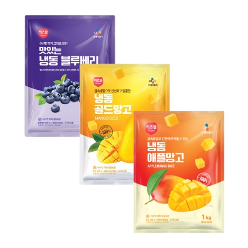 냉동 블루베리 1kg + 애플망고 1kg + 골드망고 1kg
