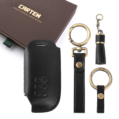 카템 3D 감탄 가죽 스마트키 케이스 기아 7버튼 전용 K08_이미지