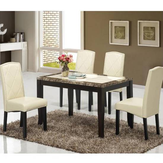 데미안 코코 대리석 식탁 1200