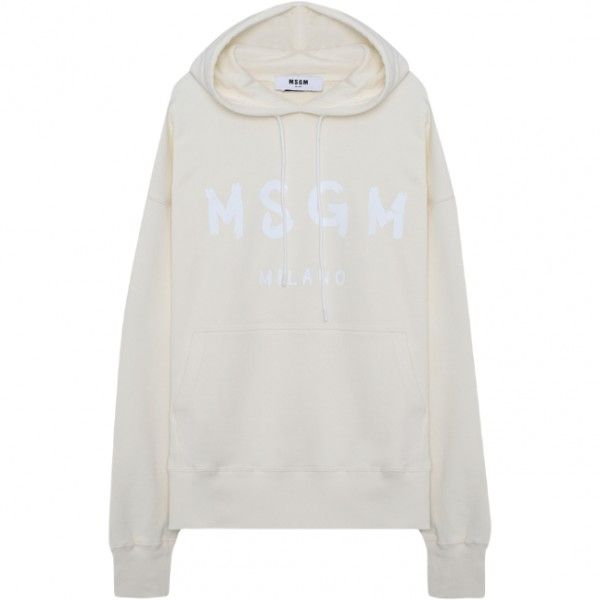 MSGM 브러쉬드 로고 후드 티셔츠 3340MM515 227799 02_이미지