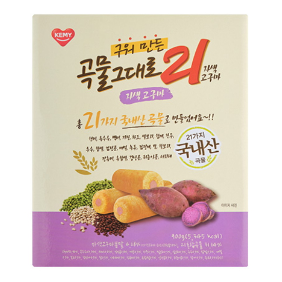 곡물그대로21 자색고구마 크리스피롤 900g