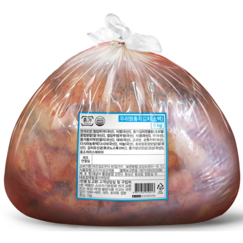 대상 종가 우리땅 총각김치 소백 5kg (1개)