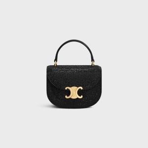 셀린느 벨벳 스타일 카프스킨 CLEA BAG 미니 NOIR 10L063FD2.38NO