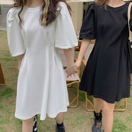 심플 쉬폰원피스 팔뚝살커버가능 데일리용 미니원피스 KYR-WD8CD3F