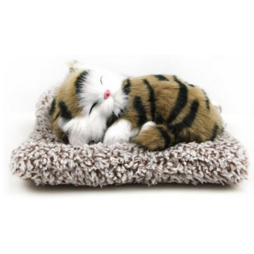 TKB 리얼펫 차량용 잠자는 고양이인형 뱅갈