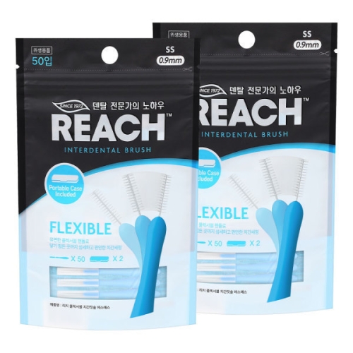 페리오 리치 플렉서블 치간칫솔 SS 50개입 (2개)_이미지