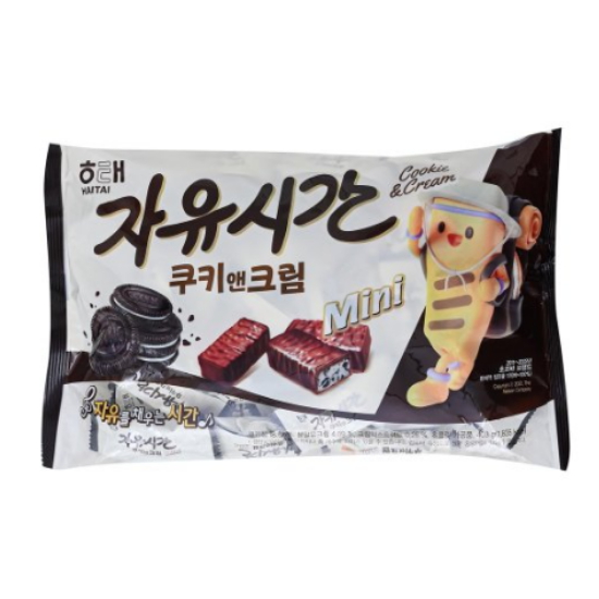 해태제과 자유시간 미니 쿠키앤크림 408g이미지입니다. 누르면 해당 게시물로 새창이동합니다.