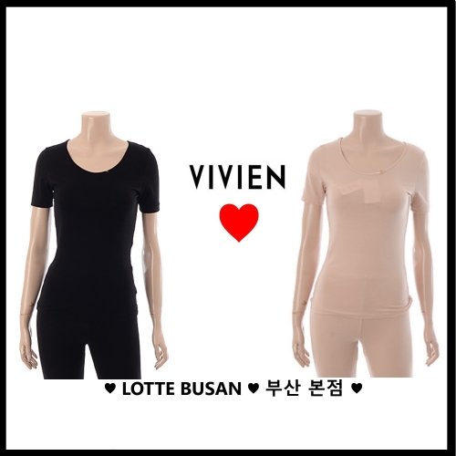 비비안 여성 기본3부 민자내의 상의_LG7399