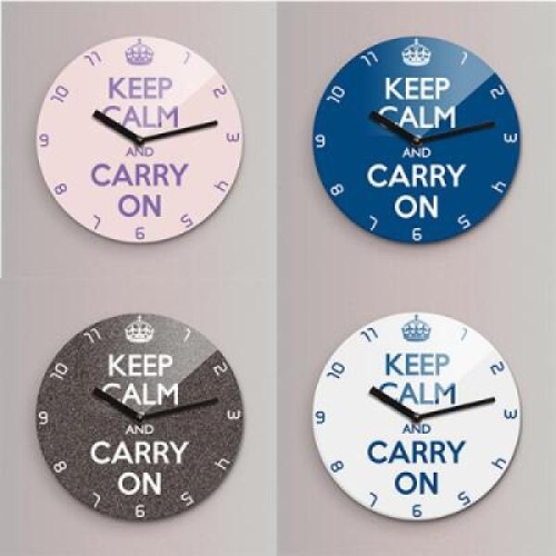 녹스디자인 리플렉스 KEEP CALM 무소음벽시계 KYE280 6종_이미지