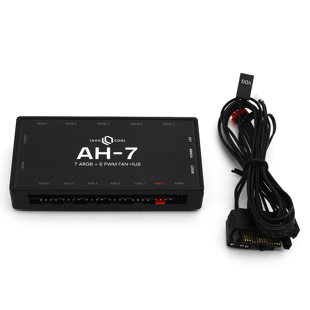 LEADCOOL AH-7 ARGB AND PWM HUB