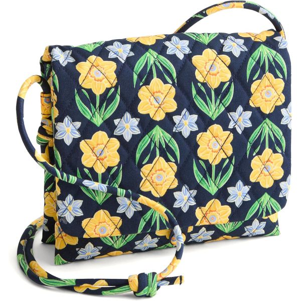 베라 브래들리 프리미엄 코튼 베어드 힙스터 크로스바디 백 데포딜즈 SSPHHWJG 670040_이미지