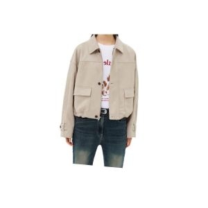 에잇세컨즈 스웨이드 카라 점퍼 베이지 35513ZLY1A 698788