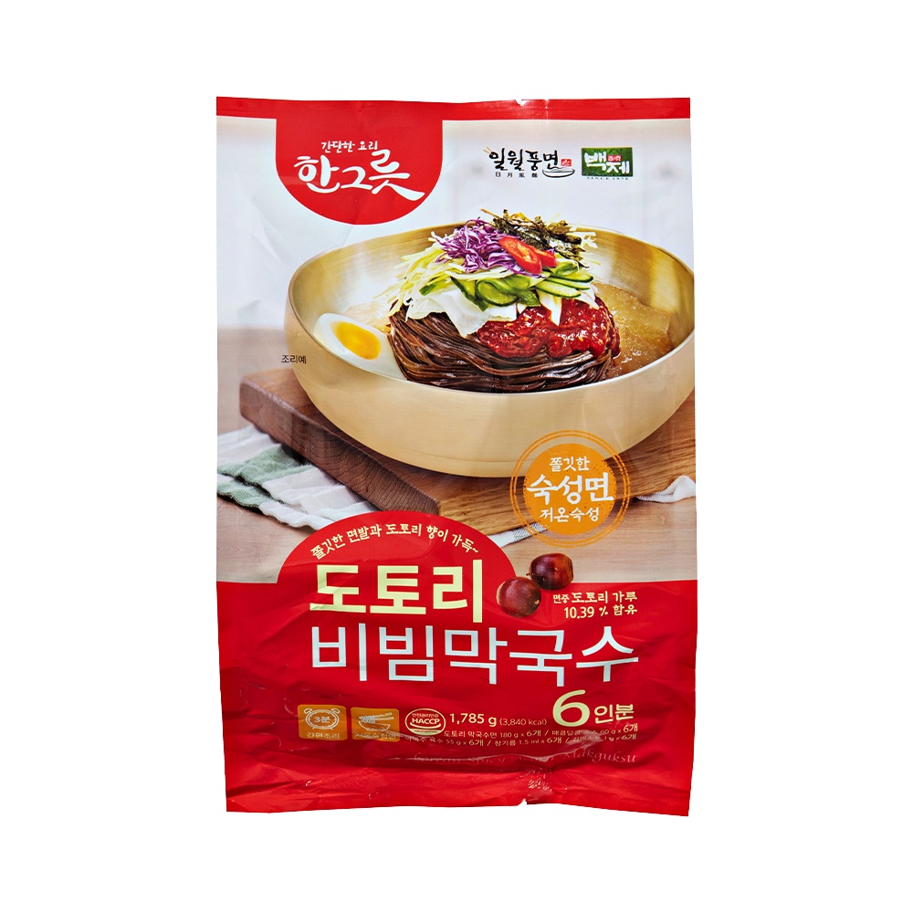백제 도토리 비빔막국수 297g x 6개 면류 코스트코