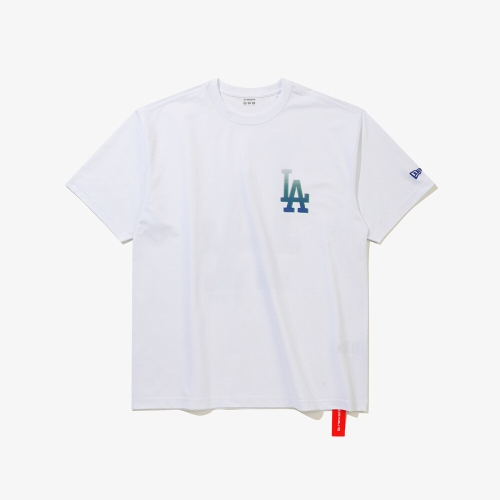 뉴에라 MLB LA 다저스 하프톤 티셔츠 화이트_15147538