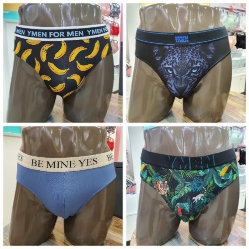 YES 쿨론메쉬 블랙 삼각팬티YSMPZ353