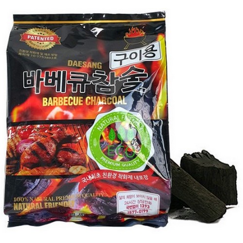 보배물산 바베큐 참숯 2kg (8개)_이미지