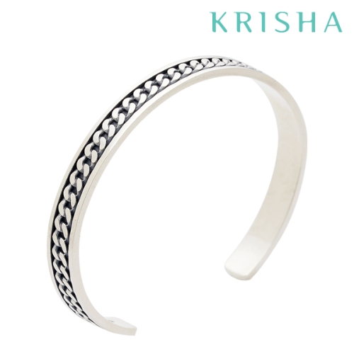 크리샤 체인실버뱅글 17cm KSB0009 B17  빠르면 싸다  925실버 팔찌 발찌_이미지