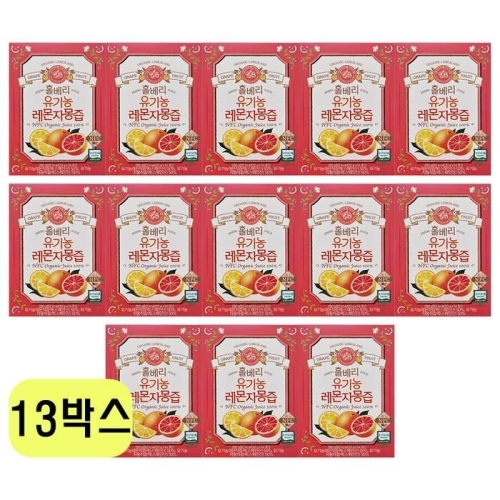 홀푸드코리아 홀베리 유기농 레몬자몽즙 20g 14포 (13개)