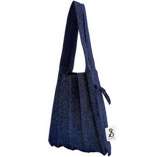 Lucky Pleats Knit S Starry (Navy)