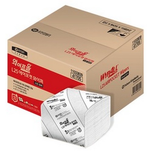 유한킴벌리 와이프올 L25 에어포켓 와이퍼 소형 (1,200매)