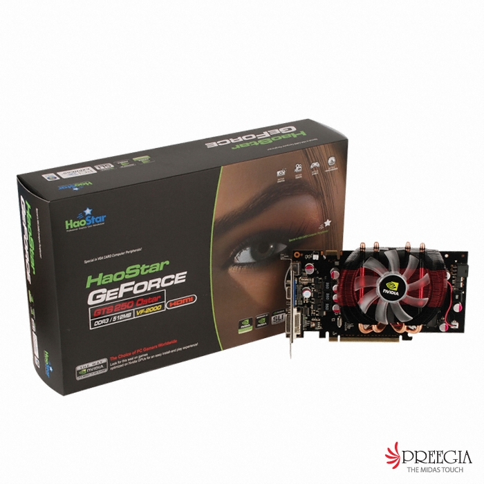 HAOSTAR 지포스 GTS250 Ostar HDMI 512MB VF2000_이미지