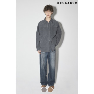 버커루 남자 루즈핏 코듀로이 긴팔 셔츠형 자켓 B244SH330P_이미지
