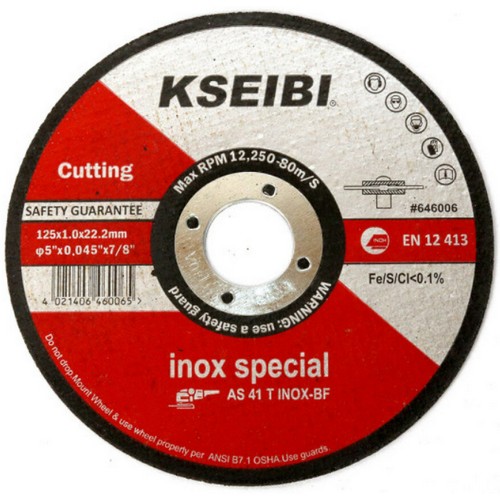 KSEIBI 5인치 스테인리스 철재용 절단석_이미지