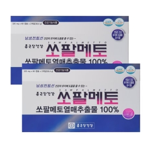 종근당건강 쏘팔메토 320mg 120캡슐 (2개)