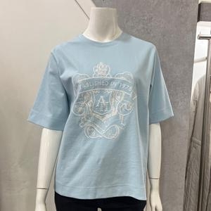 안지크 여성 자수 로고 포인트 반팔 티셔츠 AI2TS5100SZ