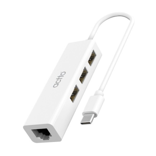 알티피아 엑토 C타입 유선 랜카드 USB 3포트 멀티허브 HUBL-04_이미지