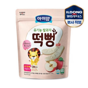 아이얌 유기농 쌀과자 사과 떡뻥 30g (1개)_이미지