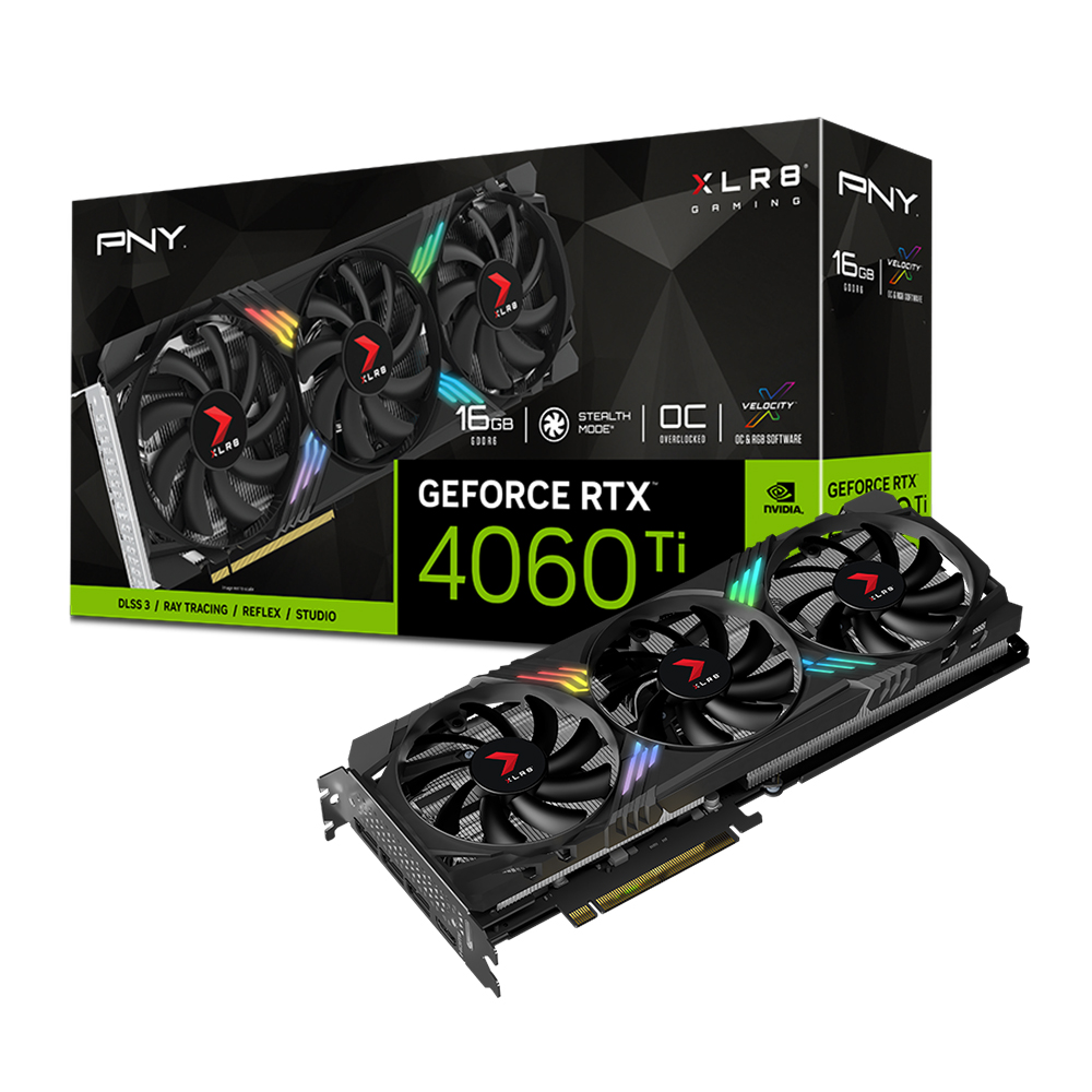 PNY XLR8 지포스 RTX 4060 Ti VERTO EPIC-X RGB TF OC D6 16GB 마이크로닉스