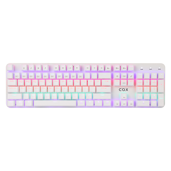 COX CK420 교체축 레인보우 LED 게이밍 기계식 블랙 (청축)_이미지