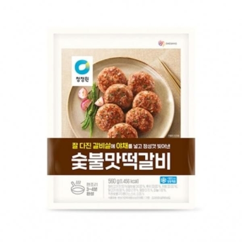 대상 청정원 숯불맛 떡갈비 560g (1개)_이미지