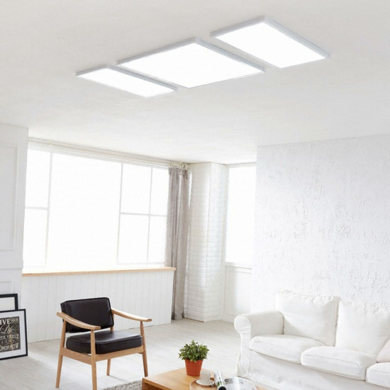 비츠조명 LED 뉴플랜 면조명 직사각등 100W (130x64cm)_이미지