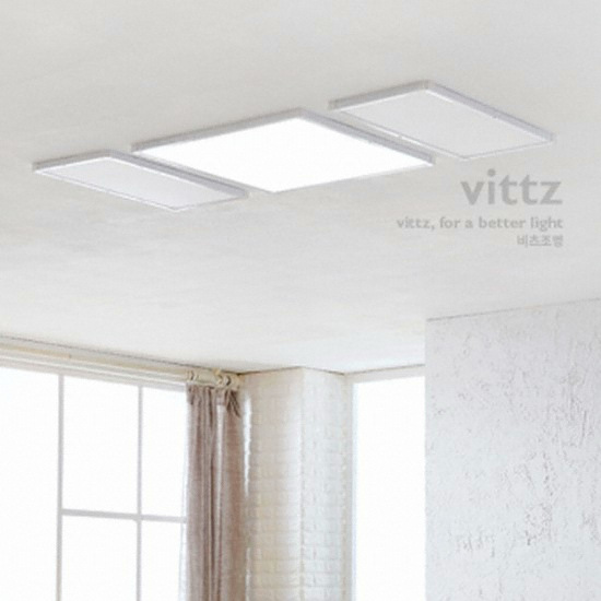 비츠조명 LED 뉴플랜 면조명 직사각등 100W (130x64cm)_이미지