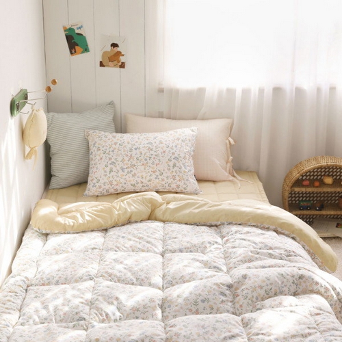 알레르망 파르페 데이지 40수 순면 차렵이불세트 (싱글 S)