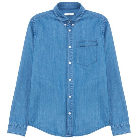 �÷��õ���̺� �÷� Washed Pocket Detail Shirt PWOS1LSR27M