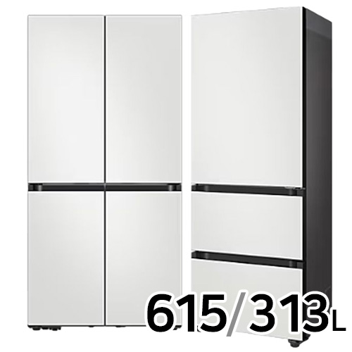 삼성전자 비스포크 키친핏 코타 RF60DB9KF1AP + RQ33C7441AP (화이트)_이미지