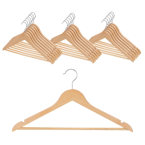 코멧 프리미엄 원목 옷걸이 나무 20개입_이미지