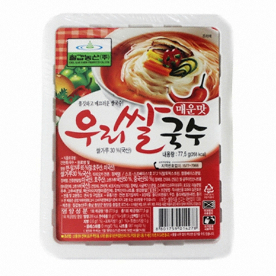 칠갑농산 칠갑 우리쌀국수 매운맛 77.5g