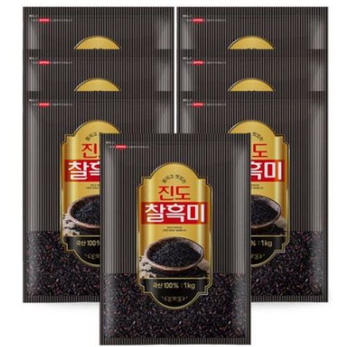 이푸른 진도 찰흑미 1kg (7개)