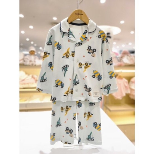 중동텍스타일 오가닉맘 아동 샌드카민긴소잠옷 MKFSSW03