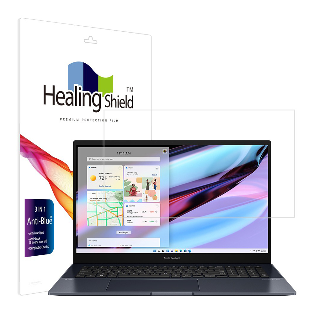 폰트리 힐링쉴드 ASUS 젠북 프로 17 UM6702RC 블루라이트차단 액정보호필름_이미지