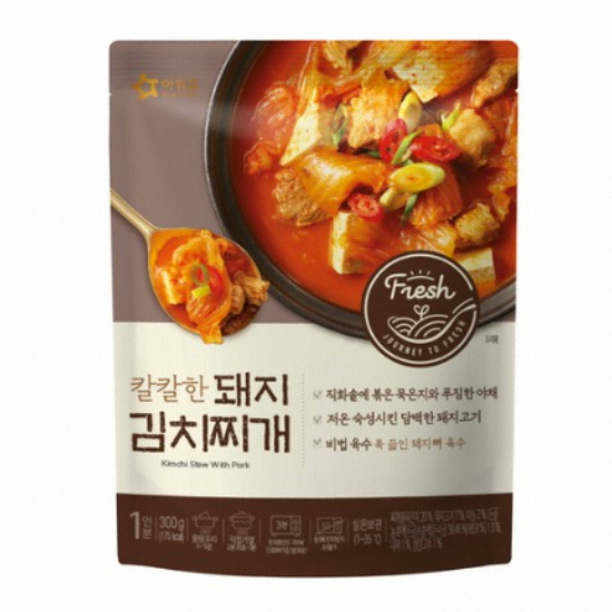 아워홈 칼칼한 돼지김치찌개 300g이미지입니다. 누르면 해당 게시물로 새창이동합니다.