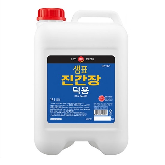 샘표식품 진간장 덕용 15L이미지입니다. 누르면 해당 게시물로 새창이동합니다.