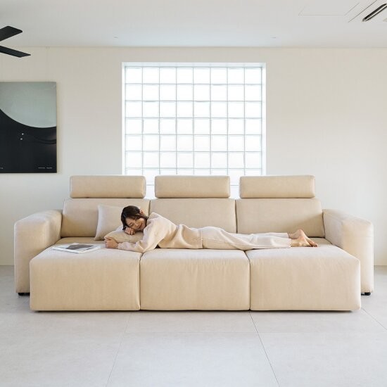  다채움가구 프레딕 모션 패브릭 소파 4인용 2700